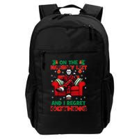 On The Naughty List And I Regret Nothing Horror Christmas Backpack