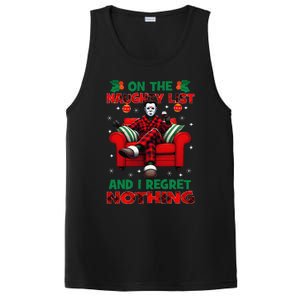 On The Naughty List And I Regret Nothing Horror Christmas PosiCharge Competitor Tank