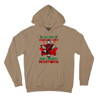 On The Naughty List And I Regret Nothing Horror Christmas Hoodie