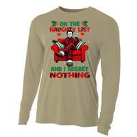 On The Naughty List And I Regret Nothing Horror Christmas Cooling Performance Long Sleeve Crew