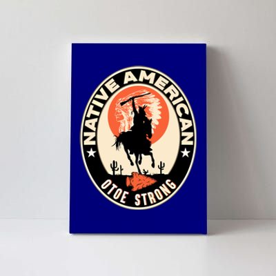 Otoe Tribe Native American Pride Art Deco Logo Gift Canvas