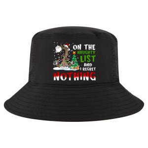 On The Naughty List And I Regret Nothing Horse Christmas Gift Cool Comfort Performance Bucket Hat