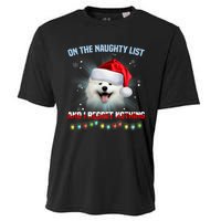 On The Naughty List And I Regret Nothing Samoyed Christmas Cooling Performance Crew T-Shirt