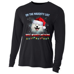 On The Naughty List And I Regret Nothing Samoyed Christmas Cooling Performance Long Sleeve Crew