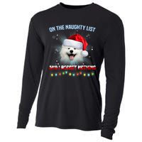 On The Naughty List And I Regret Nothing Samoyed Christmas Cooling Performance Long Sleeve Crew