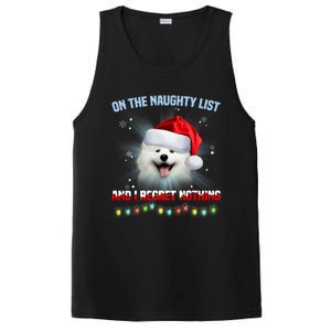 On The Naughty List And I Regret Nothing Samoyed Christmas PosiCharge Competitor Tank