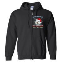 On The Naughty List And I Regret Nothing Samoyed Christmas Full Zip Hoodie