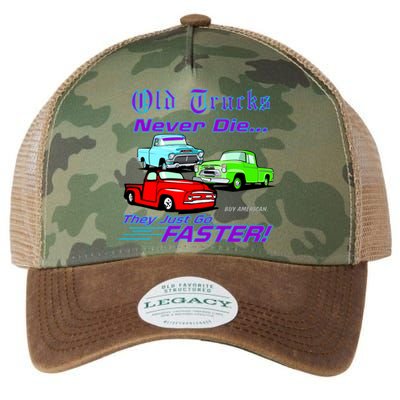 Old Trucks Never Die They Just Go Faster Legacy Tie Dye Trucker Hat