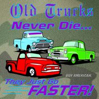 Old Trucks Never Die They Just Go Faster Legacy Tie Dye Trucker Hat