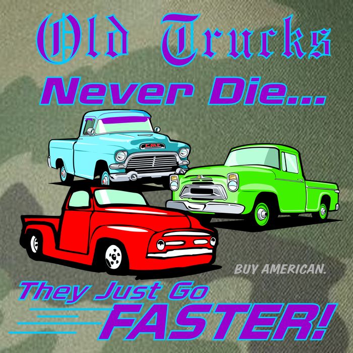 Old Trucks Never Die They Just Go Faster Legacy Tie Dye Trucker Hat