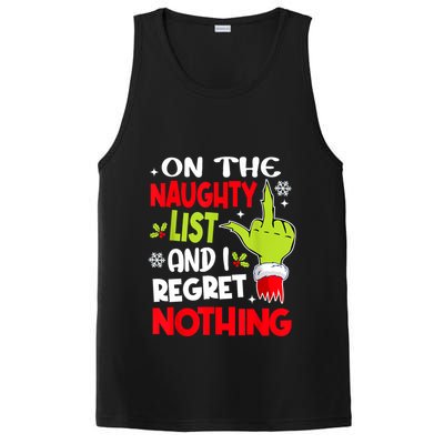 On The Naughty List And I Regret Nothing PosiCharge Competitor Tank