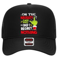 On The Naughty List And I Regret Nothing Trucker Hat