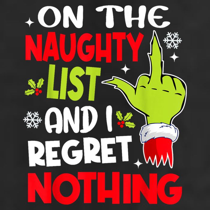 On The Naughty List And I Regret Nothing Microfiber Hand Towel