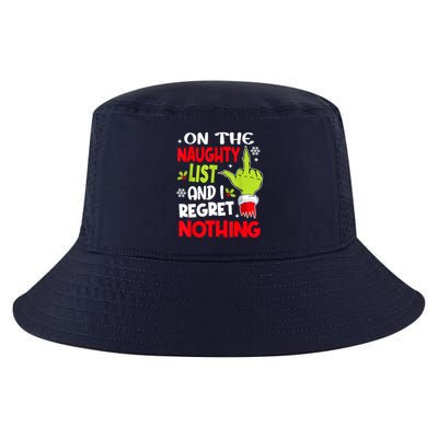 On The Naughty List And I Regret Nothing Cool Comfort Performance Bucket Hat