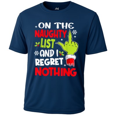 On The Naughty List And I Regret Nothing Performance Shirt