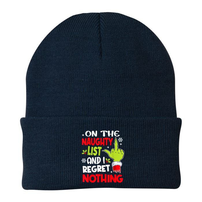 On The Naughty List And I Regret Nothing Beanie