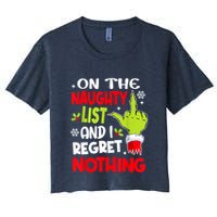 On The Naughty List And I Regret Nothing Crop Top