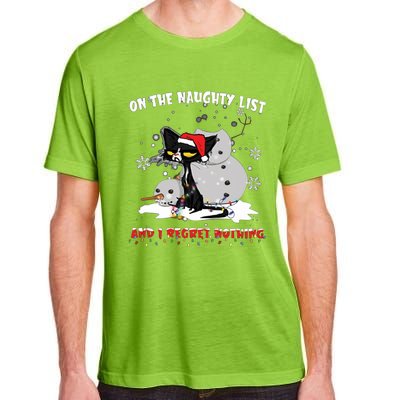 On The Naughty List And I Regret Nothing Gift Adult ChromaSoft Performance T-Shirt