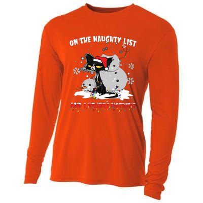 On The Naughty List And I Regret Nothing Gift Cooling Performance Long Sleeve Crew