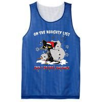 On The Naughty List And I Regret Nothing Gift Mesh Reversible Basketball Jersey Tank