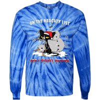 On The Naughty List And I Regret Nothing Gift Tie-Dye Long Sleeve Shirt