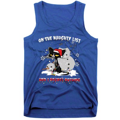 On The Naughty List And I Regret Nothing Gift Tank Top