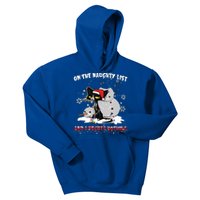 On The Naughty List And I Regret Nothing Gift Kids Hoodie