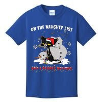 On The Naughty List And I Regret Nothing Gift Kids T-Shirt