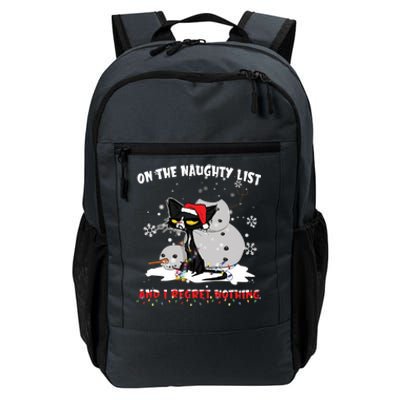 On The Naughty List And I Regret Nothing Gift Daily Commute Backpack