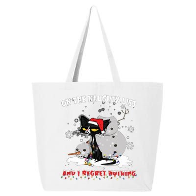 On The Naughty List And I Regret Nothing Gift 25L Jumbo Tote