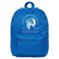 Ouachita Tribe Native American Indian Pride Respect Vintage Funny Gift 16 in Basic Backpack