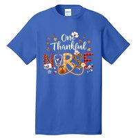 One Thankful Nurse Turkey Stethoscope Thanksgiving Great Gift Tall T-Shirt