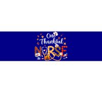 One Thankful Nurse Turkey Stethoscope Thanksgiving Great Gift Bumper Sticker