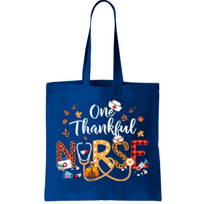 One Thankful Nurse Turkey Stethoscope Thanksgiving Great Gift Tote Bag