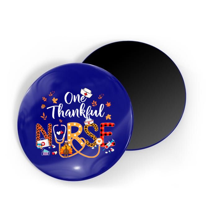 One Thankful Nurse Turkey Stethoscope Thanksgiving Great Gift Magnet