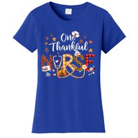 One Thankful Nurse Turkey Stethoscope Thanksgiving Great Gift Women's T-Shirt