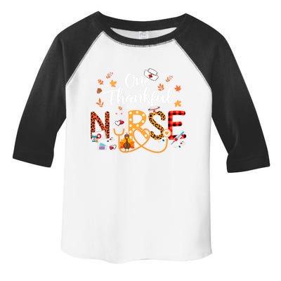 One Thankful Nurse Turkey Stethoscope Thanksgiving Great Gift Toddler Fine Jersey T-Shirt