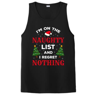 On The Naughty List And I Regret Nothing Gift PosiCharge Competitor Tank