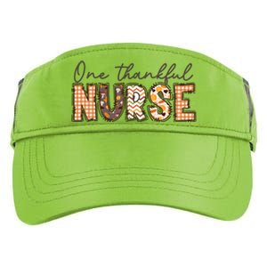 One Thankful Nurse Thanksgiving Adult Drive Performance Visor