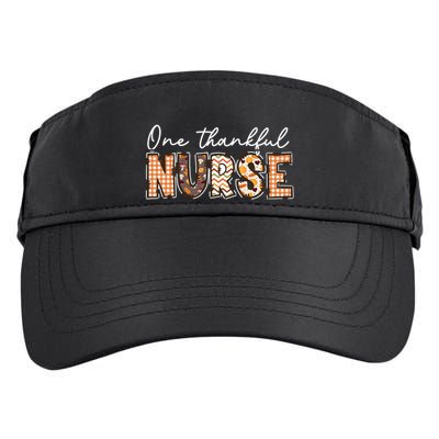 One Thankful Nurse Thanksgiving Adult Drive Performance Visor