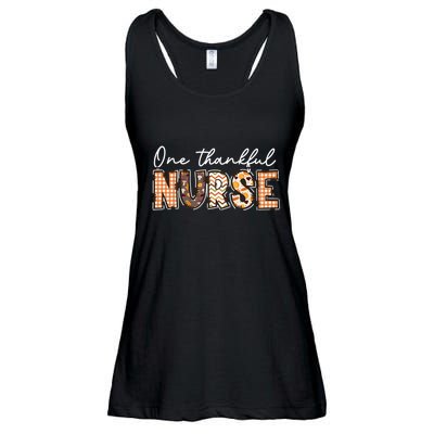 One Thankful Nurse Thanksgiving Ladies Essential Flowy Tank