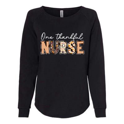 One Thankful Nurse Thanksgiving Womens California Wash Sweatshirt