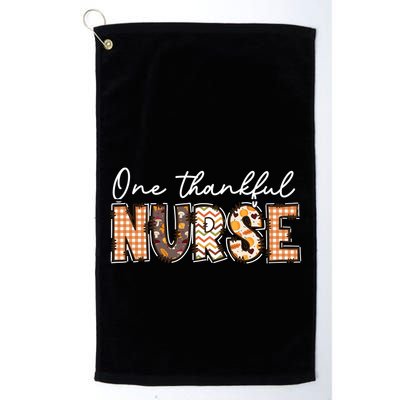One Thankful Nurse Thanksgiving Golf Towel