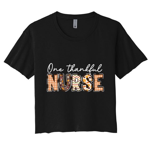 One Thankful Nurse Thanksgiving Crop Top