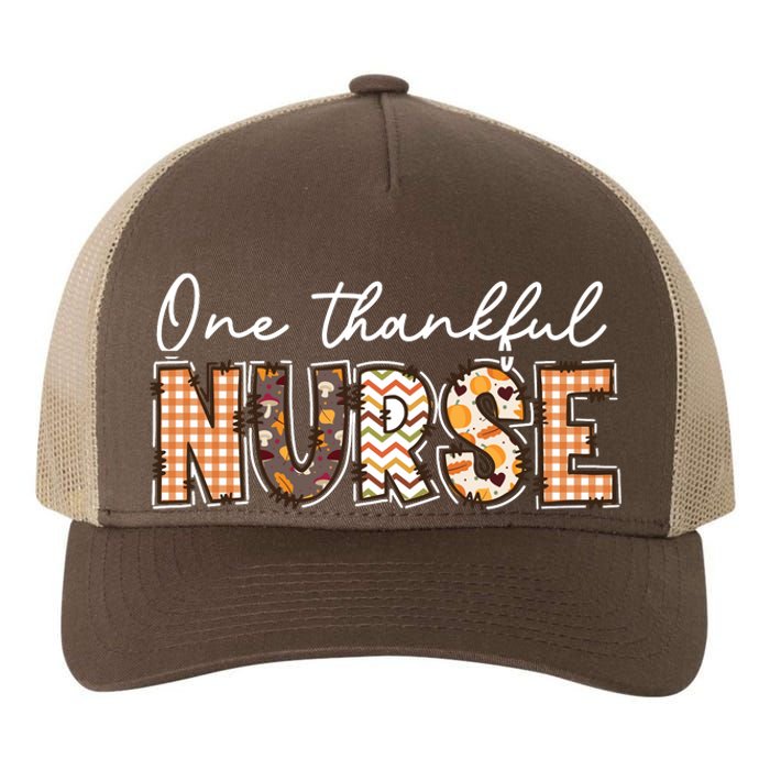 One Thankful Nurse Thanksgiving Yupoong Adult 5-Panel Trucker Hat