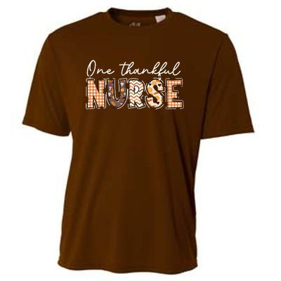 One Thankful Nurse Thanksgiving Cooling Performance Crew T-Shirt