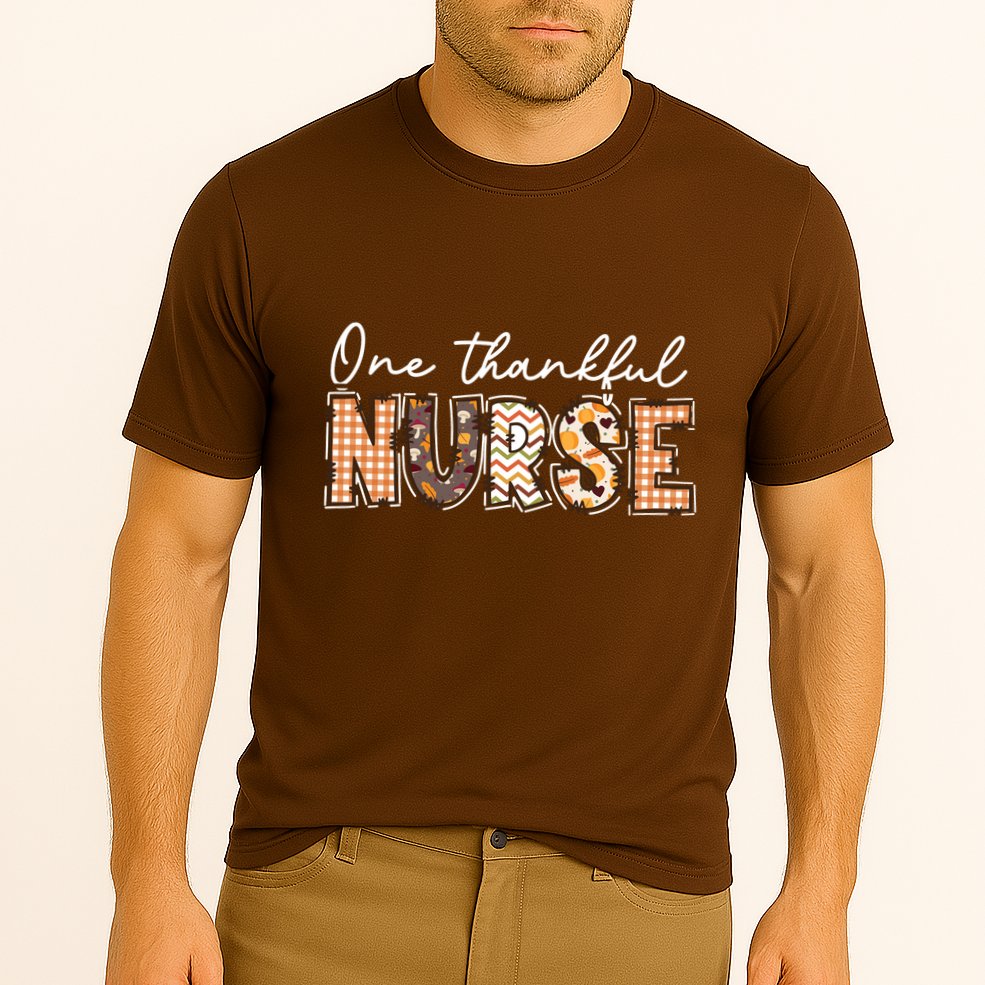 One Thankful Nurse Thanksgiving Cooling Performance Crew T-Shirt