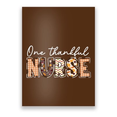 One Thankful Nurse Thanksgiving Poster