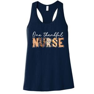 One Thankful Nurse Thanksgiving Women's Racerback Tank