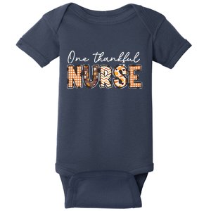 One Thankful Nurse Thanksgiving Baby Bodysuit